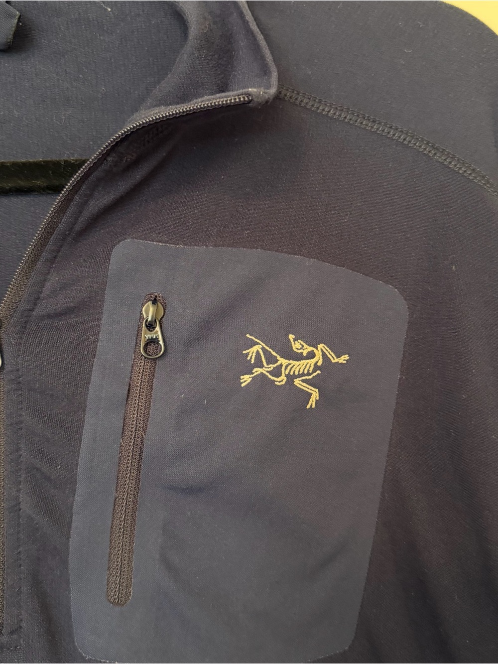 Arc'teryx Navy Rho Lightweight Quarter Zip - Picture 3 of 4